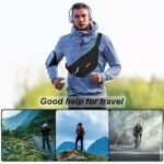 Black Waterproof Waist Bag – Multi-Pocket Fanny Pack for - Image 4