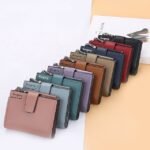 Women's Purple Faux Leather Bifold Wallet – Stylish - Image 5