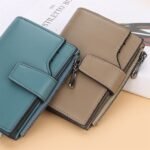 Women's Purple Faux Leather Bifold Wallet – Stylish - Image 6