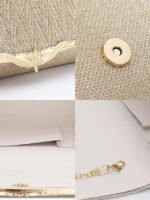 20PCS Elegant Gold Glitter Evening Clutch - Women's Party Handbag - Image 7